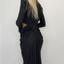 abito lungo con spacchi sui fianchi marylin